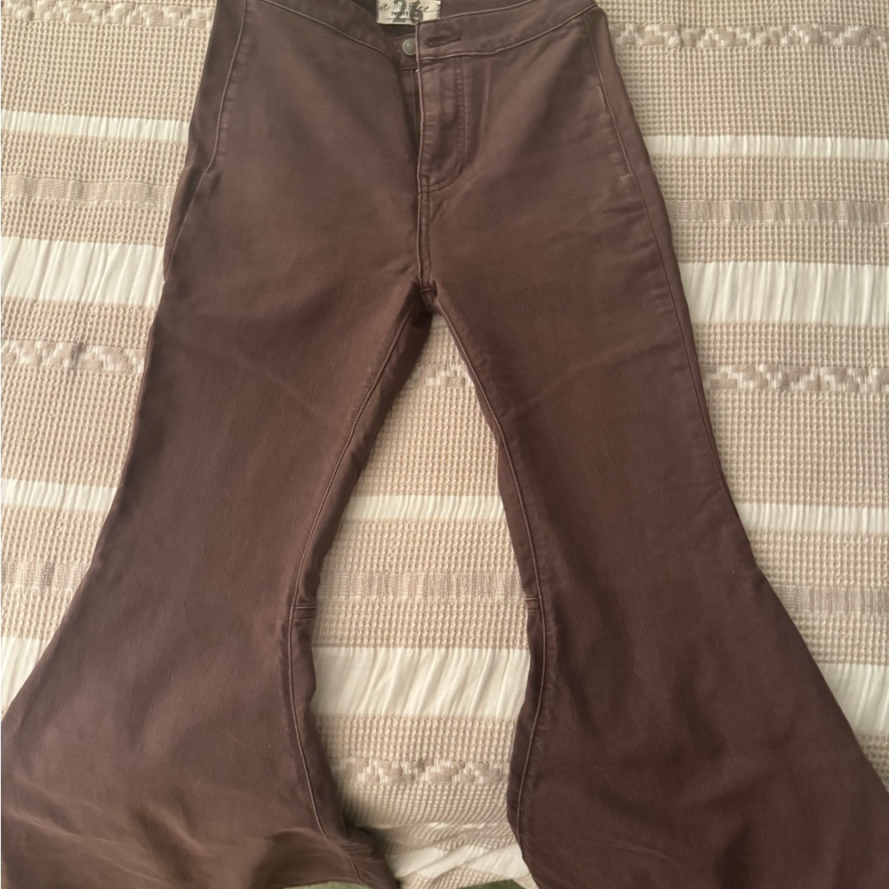 We The Free Taupe bell bottom Pants